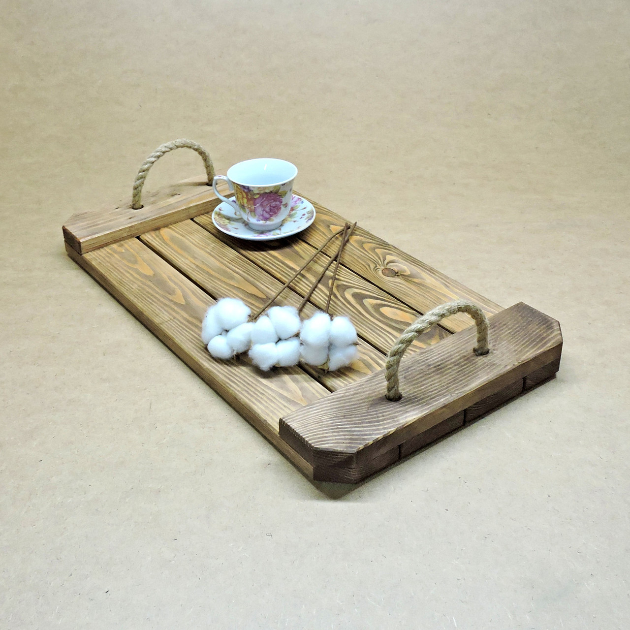 Піднос дерев'яний "Брюссель" капучино