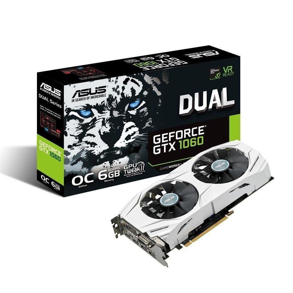 Видеокарта Asus GeForce GTX1060 Dual (DUAL-GTX1060-O6G) - фото 1 - id-p553499742