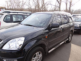 Дефлектори вікон (вітровики) Honda CR-V 2002-2007 4D (вставні, 4 шт.) (HEKO)