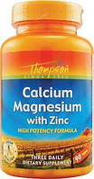 Thompson Calcium Magnesium with Zinc Кальций, магний, цинк 330/170/8 мг 90 табл