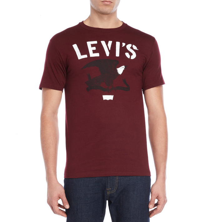 Чоловіча футболка Levis® Classic Graphic Tee - Burgundy