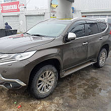 Дефлектори вікон (вітровики) Mitsubishi Pajero sport( монтеро спорт) 2015-> 4шт (HIC)