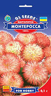 Маргаритка Монте Росса смесь образует компактные кустики цветки махровыее, упаковка 0,1 г