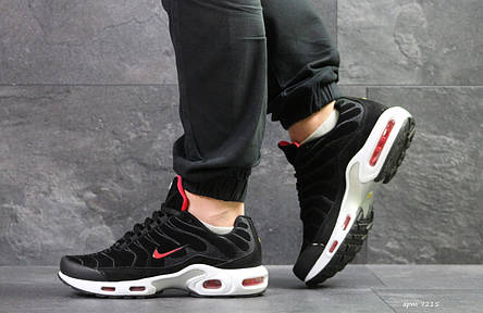 Кросівки Nike air max Tn,замшеві чорно-білі 44р, фото 2