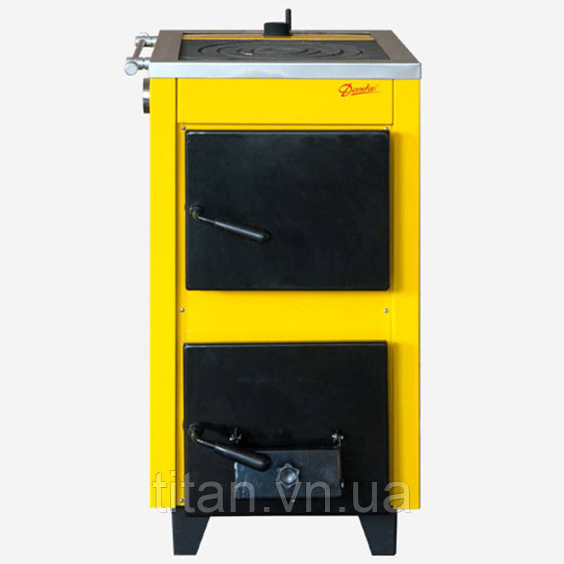 Твердопаливний котел із плитою Данко АКТВ 15 (15 кВт) дві комфорки
