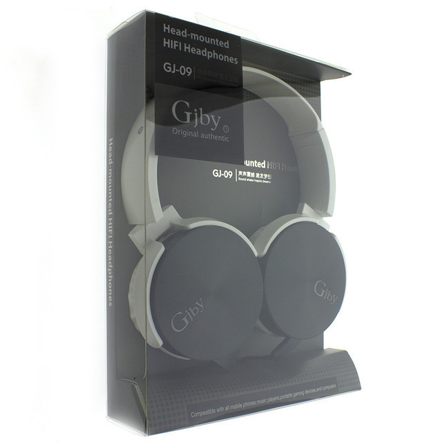 Навушники дротові з мікрофоном Gjby GJ-09, фото 1