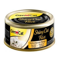 GimCat Shiny Cat Filet влажный корм для кошек курица и манго, 70гр