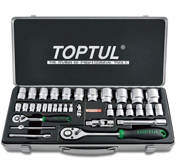 Набір інструменту 1/4" і 1/2" 34ед. TOPTUL GCAD3401, фото 1