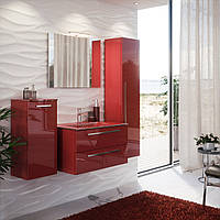 Комплект мебели в ванную комнату "Оскар" (тумба+раковина+столешница + зеркало+пенал)