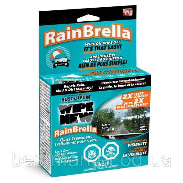 Рідина для захисту скла від води та бруду Rain Brella.