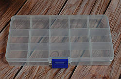 Органайзер для бисера на 15 делений.