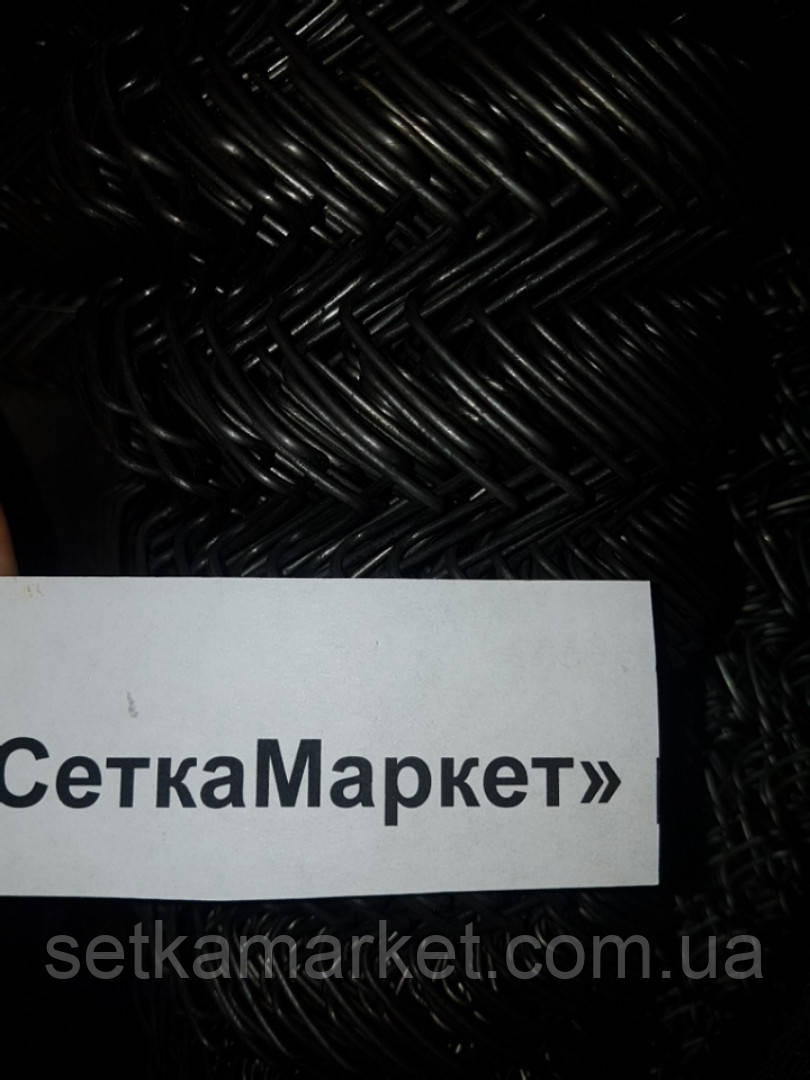 Сітка Рабиця, Осередок 40х40, Діаметр 1,6, 1 Рулон.0х10 Чорна