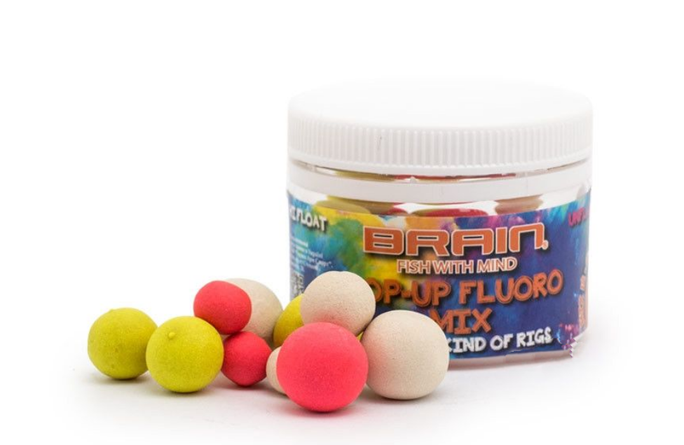 Бойли Brain плав.Pop-Up Fluo Mix 12-14-16мм 40г