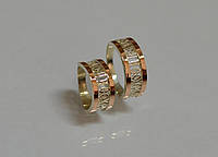 Пара обручальных колец с вставками из золота "Спаси и сохрани"