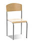 Стілець учнівський Кадет, гнута фанера для навчальних закладів. Шкільний стілець та парта для класу, в актовий зал, фото 3