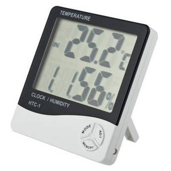 Термометр-гігрометр з годинником HTC-1