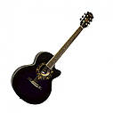 Гітара акустична Equites EQ700C BK (медіатор і струна в подарунок), чорна, фото 3