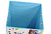 Ящик для зберігання іграшок, 30*30*45 см, (бавовна), Сові з синім ( з кришкою ), фото 3
