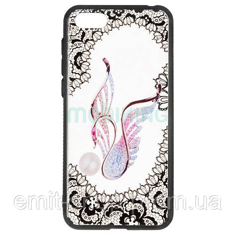 Чохол-накладка Rock Tatoo Art для Samsung Galaxy J3 2016 (J320) (Swan), фото 2