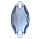 Човники пришивні кришталеві Preciosa (Чехія) 18x9 мм Light Sapphire, фото 2