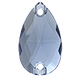 Краплі пришивні кришталеві Preciosa (Чехія) 18х10.5 мм Light Sapphire, фото 2