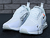 Чоловічі кросівки Off-White x Nike Air Max 270 Triple White AH6789-110, фото 4