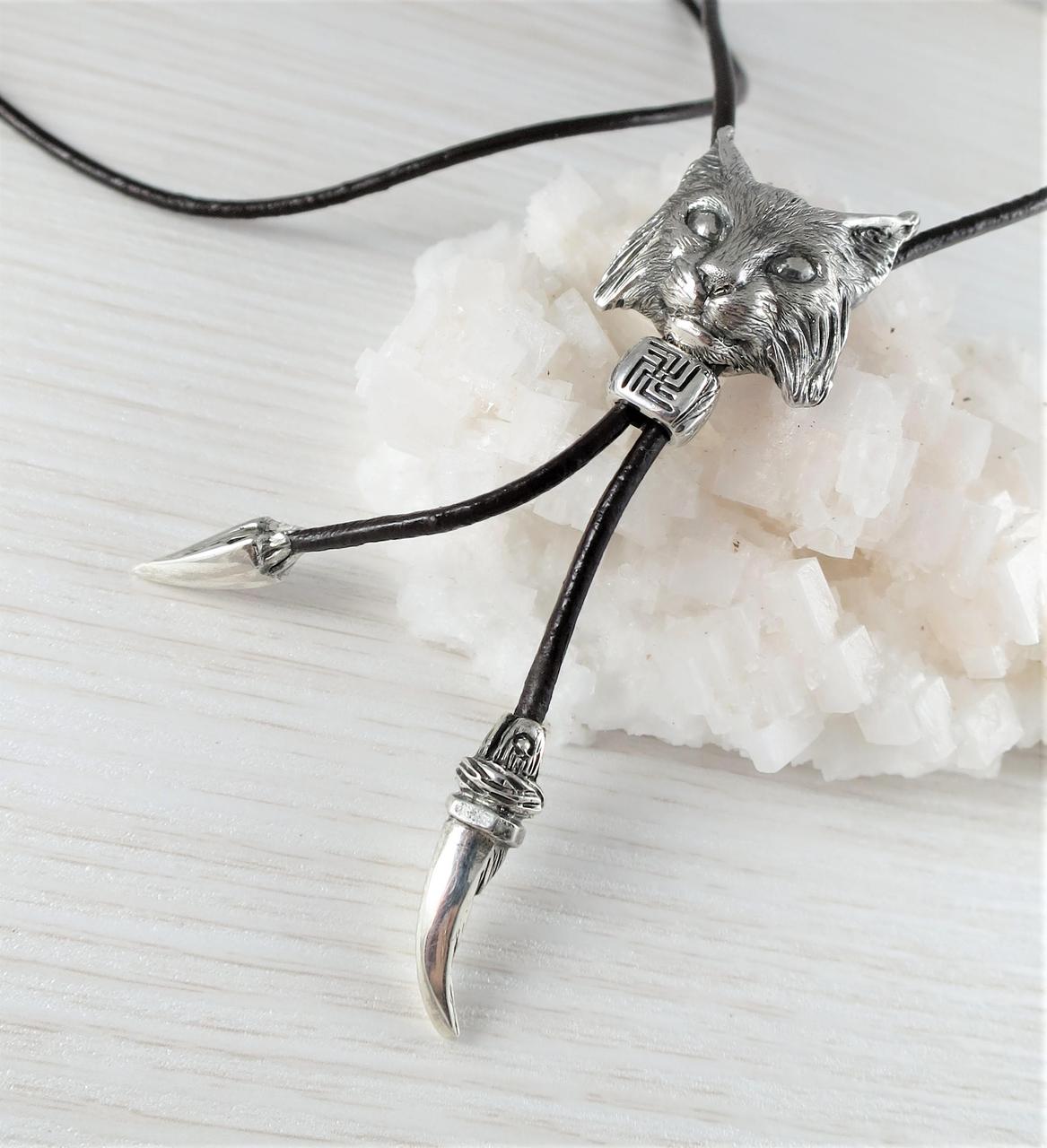 Чокер Рись на шнурку, фото 1