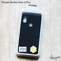 Soft-touch чохол рідкий силікон для Xiaomi Redmi Note 6 Pro (black)