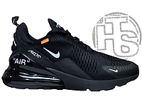 Чоловічі кросівки Off-White x Nike Air Max 270 Triple Black AH6789-120