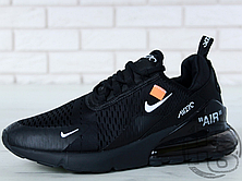 Чоловічі кросівки Off-White x Nike Air Max 270 Triple Black AH6789-120, фото 3