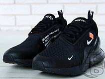 Чоловічі кросівки Off-White x Nike Air Max 270 Triple Black AH6789-120, фото 5