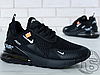 Чоловічі кросівки Off-White x Nike Air Max 270 Triple Black AH6789-120, фото 8