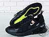 Чоловічі кросівки Off-White x Nike Air Max 270 Triple Black AH6789-120, фото 4