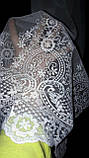 Тюль-вишивка на фатині "Анна", колір молочний, фото 5