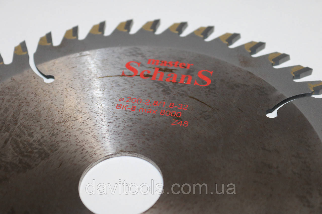 Пила дискова D450 d32/50 z36 (3,2/4,6) МasterShans напаяная твердим сплавом ВК