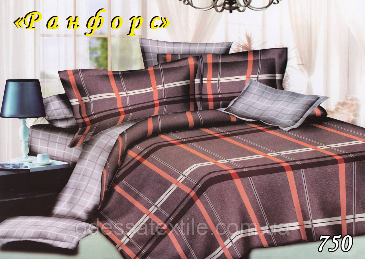 Комплект постільної білизни Тет-А-Тет євро 750 ранфорс, фото 1