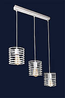 Білий металевий підвісний світильник 707P9150F-3 WH (500)