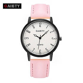 Жіночий наручний кварцовий годинник з блідо-рожевим ремінцем 87610