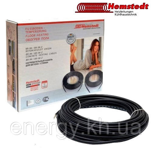 Двожильний нагрівальний кабель Hemstedt BR-IM 2100W (9,2 - 12,4 м2)