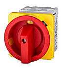 Головний вимикач панельного монтажу 3P 25A 10кВт червоний Schrack