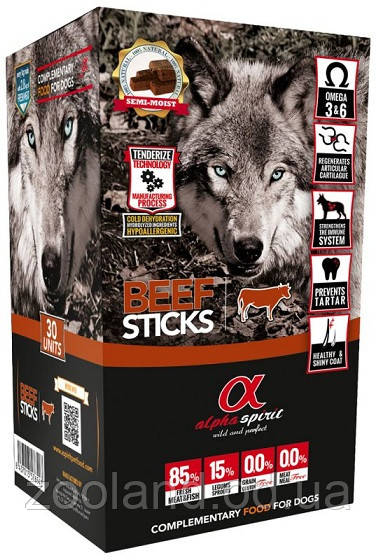 Alpha Spirit Sticks Box Ласощі для собак, печінка