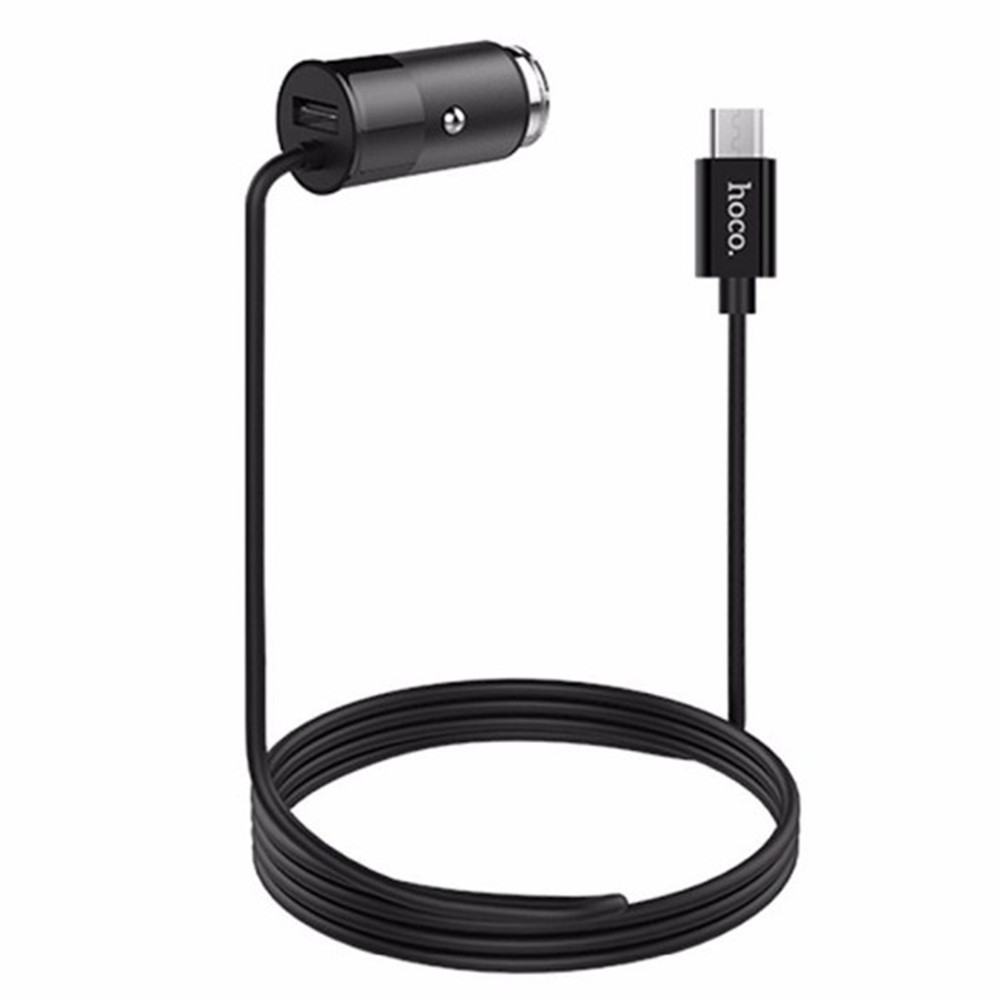 Автомобільний зарядний пристрій Hoco Z17 3.1 A Type-C Black