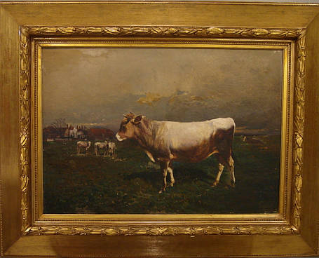 Картина Бичок на вигулі, Н.Самокиш 1892 рік, фото 1