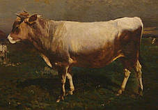 Картина Бичок на вигулі, Н.Самокиш 1892 рік, фото 3