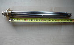 Блок тенів прямий 9 kW / 220V ("зірка") на різьбі 1,5" (48мм) з нержавійки  (Sanal, Туреччина)
