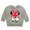 Світшот Minnie Mouse для дівчинки. 80, 90, 100 см, фото 3