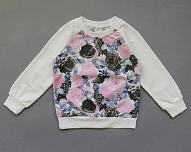 Світшот "Троянди" для дівчинки. 120 см