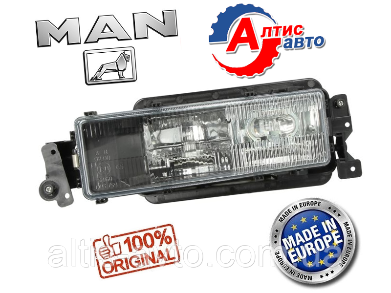 Фара протитуманна Man 01.94-03.00 F2000 (Комадор) M 2000 оптика для вантажівок Ман Tga