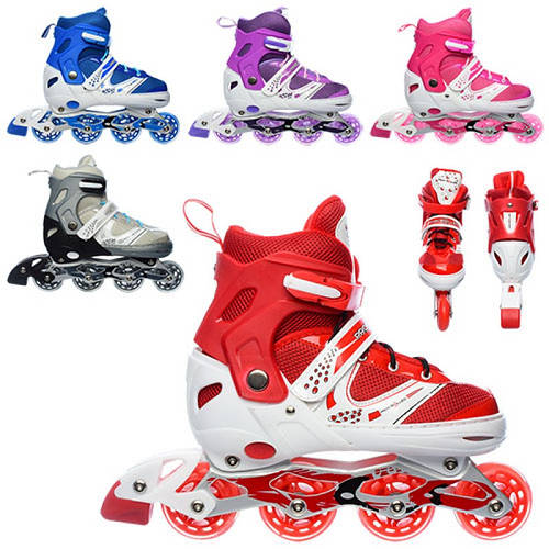 Купить Ролики раздвижные (39-42 размер) с ПУ колесами, шнуровкой и ...