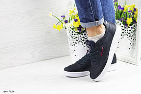 Підліткові,жіночі кросівки Reebok Workout темно сині, фото 2